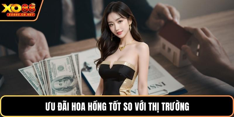 Ưu đãi hoa hồng tốt so với thị trường